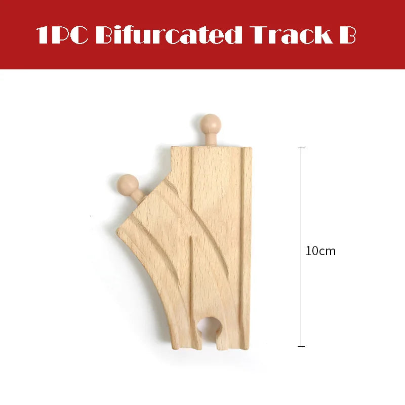 New All Kinds Wooden Track Parts Beech Wooden Railway Train Track Toy Accessories Fit Biro All Brands Wood Tracks Toys for Kids
