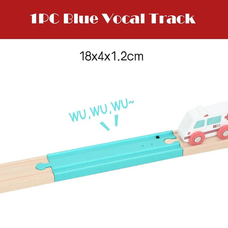 New All Kinds Wooden Track Parts Beech Wooden Railway Train Track Toy Accessories Fit Biro All Brands Wood Tracks Toys for Kids