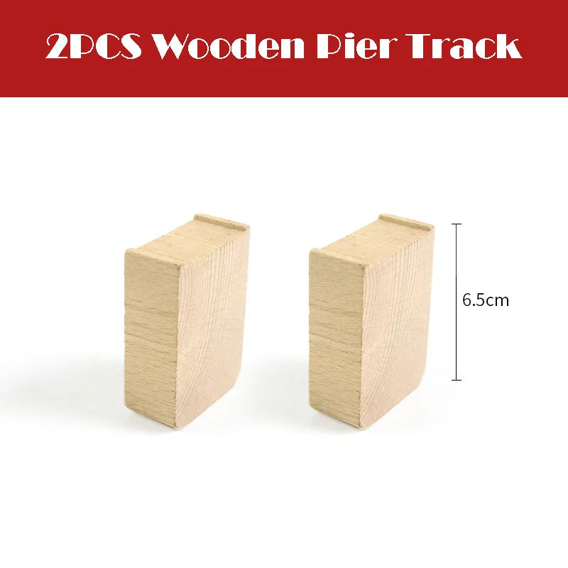 New All Kinds Wooden Track Parts Beech Wooden Railway Train Track Toy Accessories Fit Biro All Brands Wood Tracks Toys for Kids