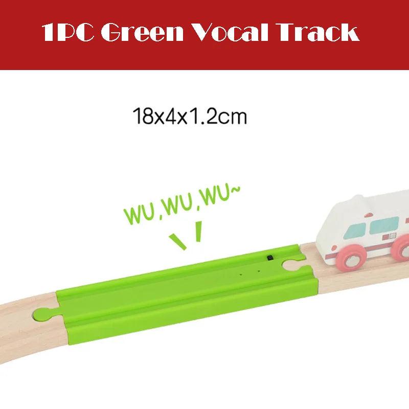 New All Kinds Wooden Track Parts Beech Wooden Railway Train Track Toy Accessories Fit Biro All Brands Wood Tracks Toys for Kids