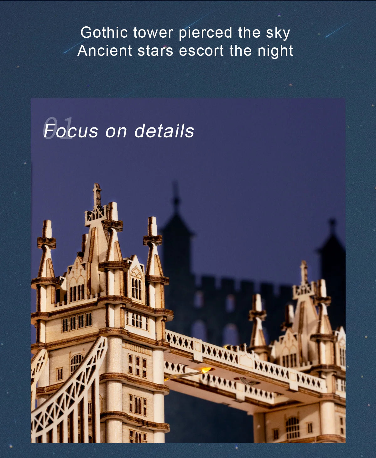 Robotime 3D Puzzle Wooden Kits DIY Tower Bridge Big Ben Set Eiffel Tower Model Kit Home Decor Birthday Gifts