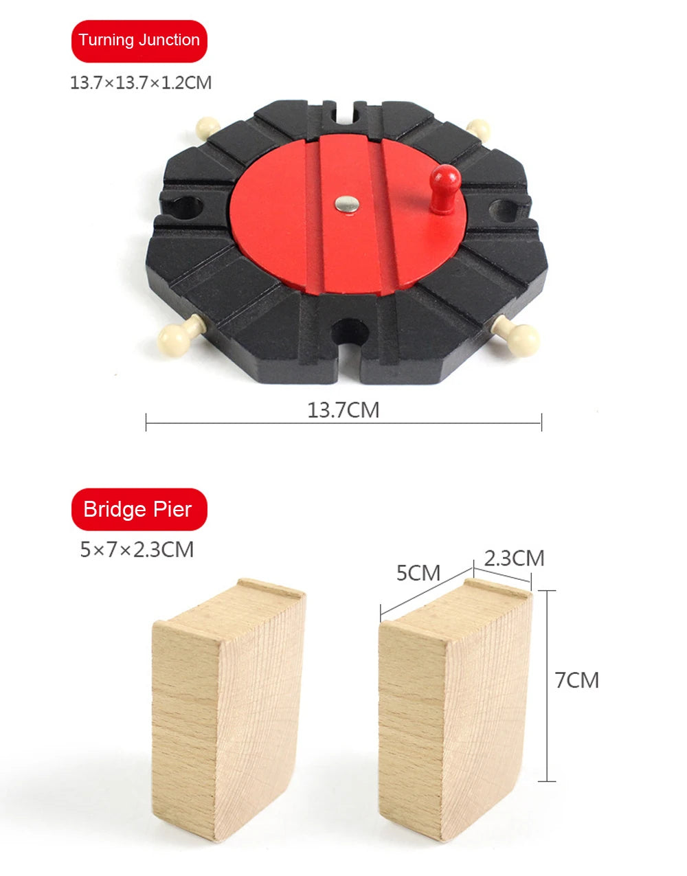 New All Kinds Wooden Track Parts Beech Wooden Railway Train Track Toy Accessories Fit Biro All Brands Wood Tracks Toys for Kids