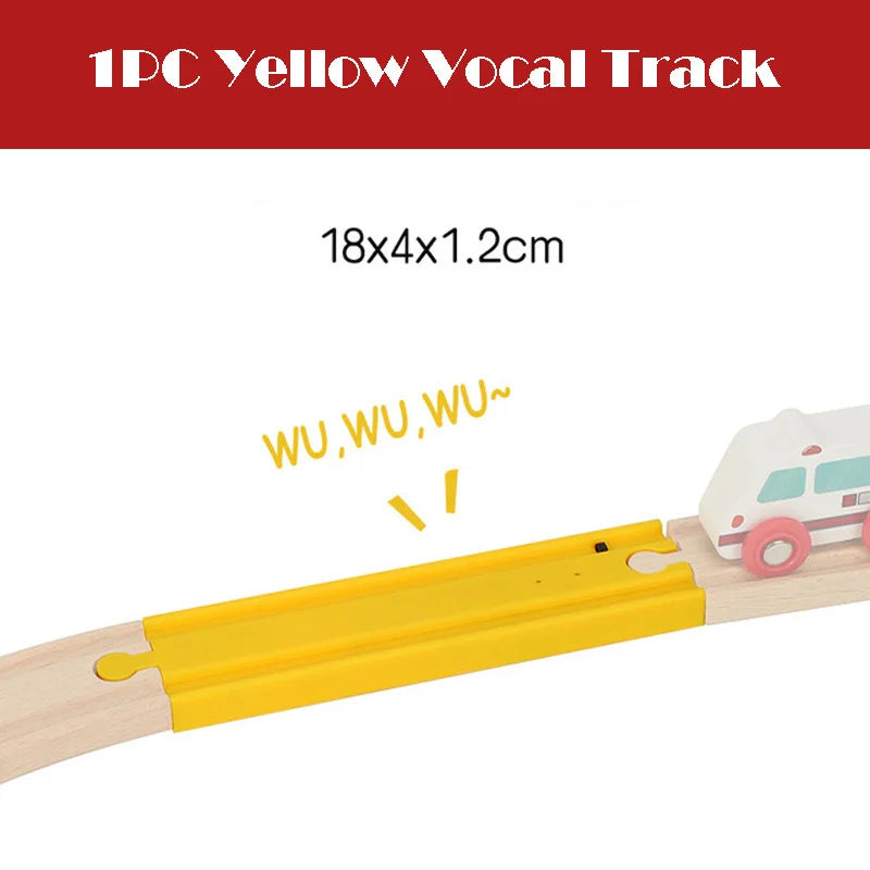 New All Kinds Wooden Track Parts Beech Wooden Railway Train Track Toy Accessories Fit Biro All Brands Wood Tracks Toys for Kids