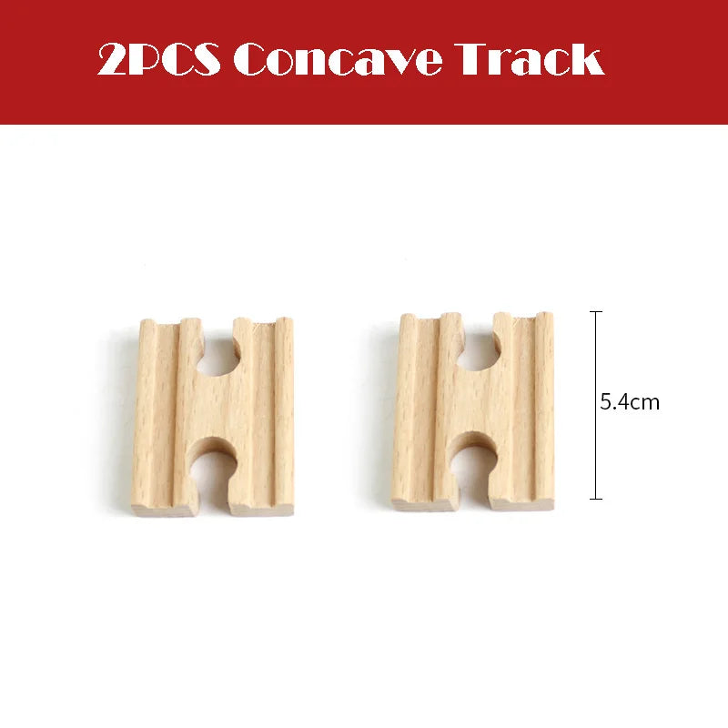 New All Kinds Wooden Track Parts Beech Wooden Railway Train Track Toy Accessories Fit Biro All Brands Wood Tracks Toys for Kids
