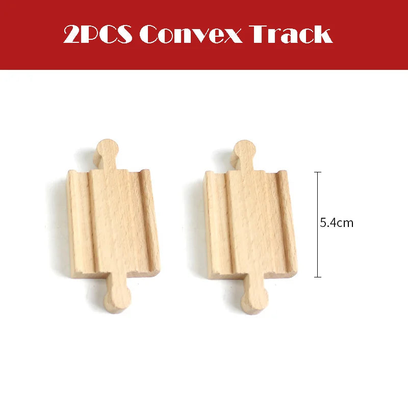 New All Kinds Wooden Track Parts Beech Wooden Railway Train Track Toy Accessories Fit Biro All Brands Wood Tracks Toys for Kids