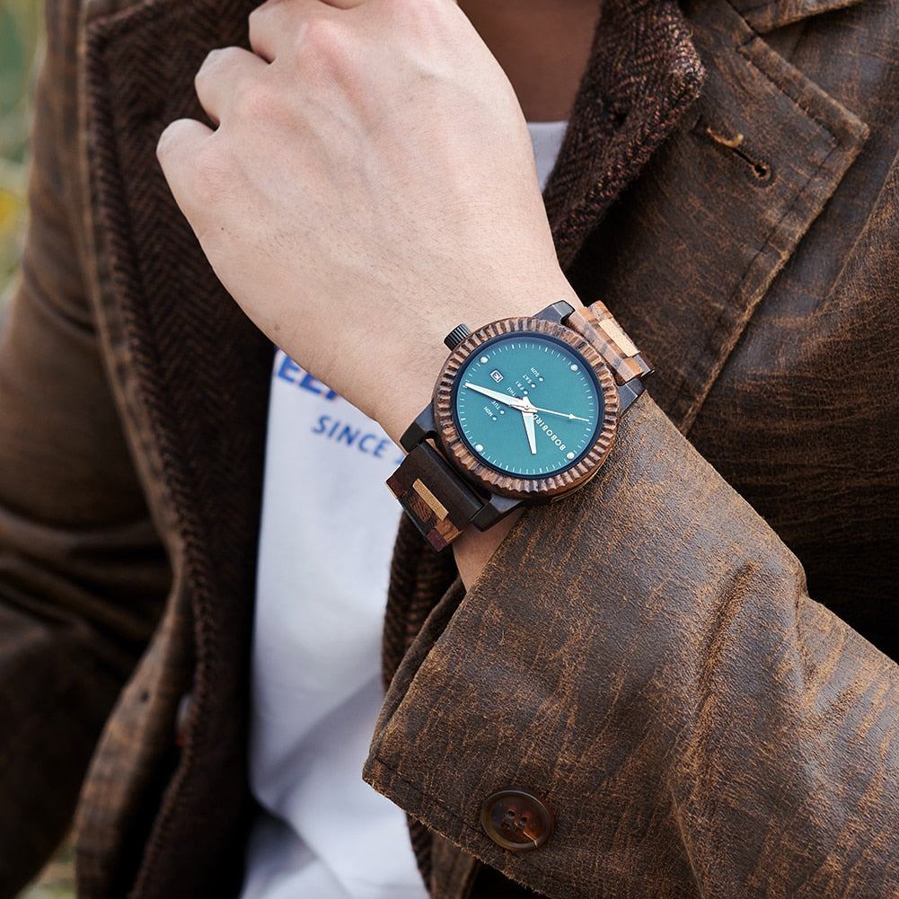 Men's Watches Wood Man Wrist Watch For Men Quartz Wristwatch Male Timepieces BOBO BIRD Watch Clock 2023 Dropshipping