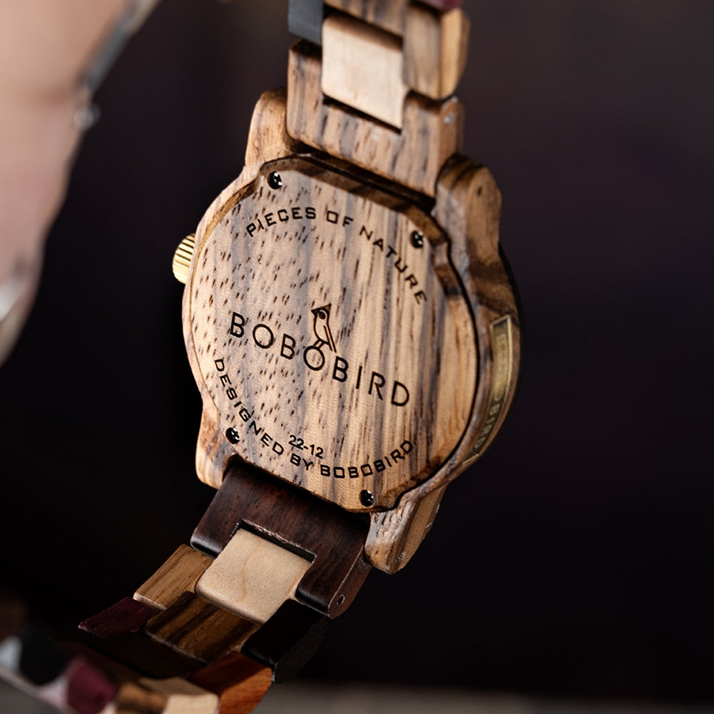 Men's Watches Wood Man Wrist Watch For Men Quartz Wristwatch Male Timepieces BOBO BIRD Watch Clock 2023 Dropshipping